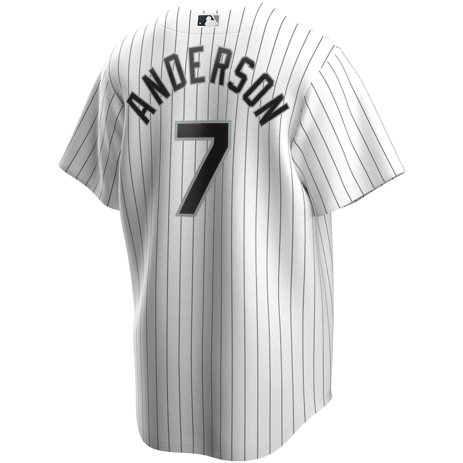Mens Chicago White Sox Tim Anderson Cool Base Replica Jersey White