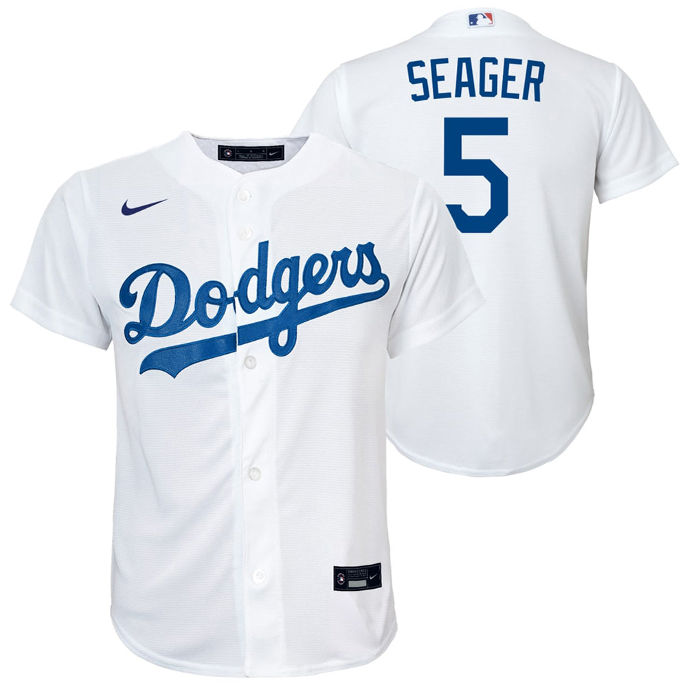 Youth Los Angeles Dodgers Corey Seager Cool Base Replica Jersey White