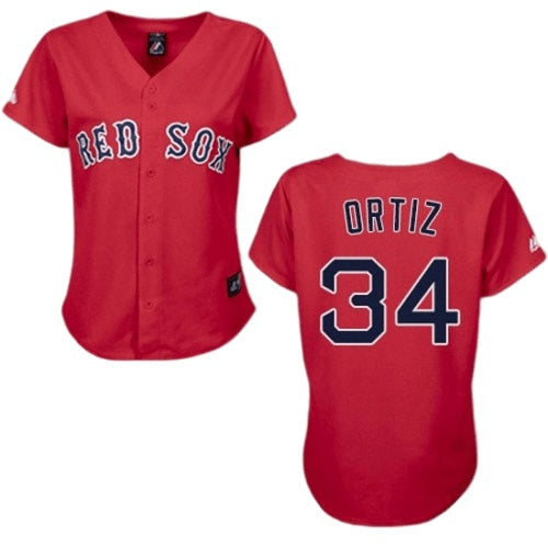 Women's Boston Red Sox David Ortiz Replica Alternate Jersey - Red